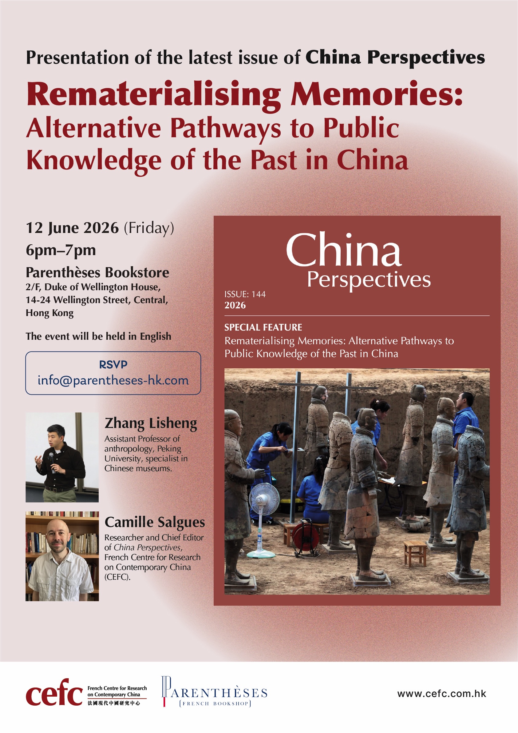 Presentation of China Perspectives Issue 144: “Rematerialising Memories: Alternative Pathways to Public Knowledge of the Past in China”